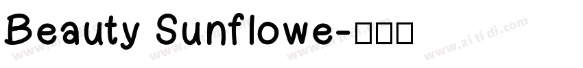 Beauty Sunflowe字体转换